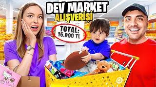 DEV MARKET ALIŞVERİŞİ !! (VLOG) HADİ BİZİMLE BİRLİKTE MARKET ALIŞVERİŞİNE GELİN! ️