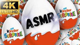 ASMR  Opening Kinder Surprise Eggs - Applaydu - Autonomous Sensory Meridian Response