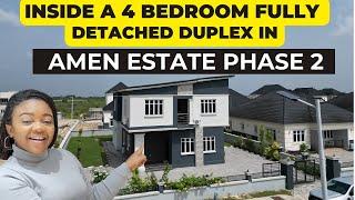 AMEN ESTATE PHASE 2 |  Inside a 4 Bedroom Duplex For Sale in Amen Estate Phase 2 Ibeju Lekki