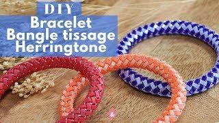 DIY | Bracelet Bangle Tissage Spirale Herringbone avec Miyuki Half Tila