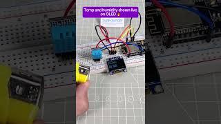 ESP32 Project: Live Temp & Humidity Display with OLED Screen