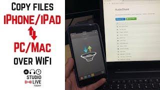 How to transfer files from iPhone to PC over WiFi (with AudioShare)