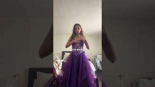 making a custom prom dress part two! 🪡 #sustainablefashion #customdress