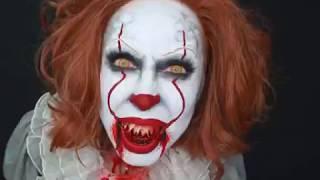 Scary Clown Halloween Makeup Tutorial with Mehron x ArtbyBMazz