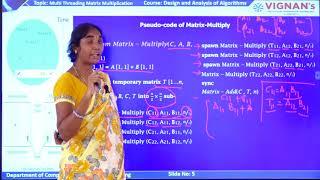 DAA LECTURE 34-Multi threaded matrix multiplication