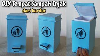 DIY - Membuat tempat sampah injak dari kardus | Ide kreatif dari kardus