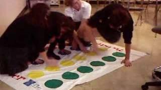 Catholic skool girls playin twister