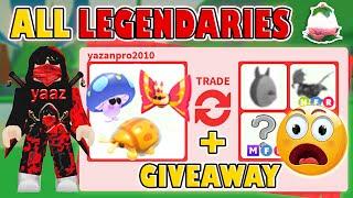 HUGE WIN  I TRADED ALL NEW LEGENDARIES + GIVEAWAY IN THE NEW GARDEN UPDATE IN ADOPT ME ROBLOX !