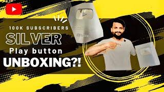 100K subscriber complete unboxing of sliver play Button | imran immo vlogs