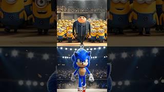 Gru & Minions vs Sonic, Knuckles Shadow The Hedgehog, Miles, Amy Rose, Super Sonic