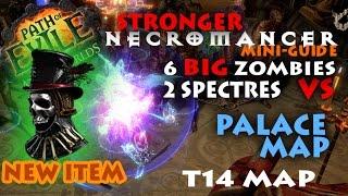 Path Of Exile 2.6 - Necromancer The Baron 1200 Strength Build Palace Map