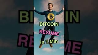 "Bitcoin Resume in 1 Minute" #bitcoinnews #bitcoinlive #altcoins