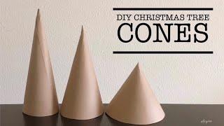 3 different ways to make a cone base for diy christmas tree