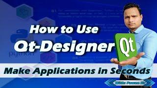 How to use Qt Designer  || PyQt5  || Python GUI Tutorial || CID