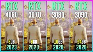 RTX 4060 vs RTX 3070 vs RTX 3080 vs RTX 3090 - Test in 12 Games