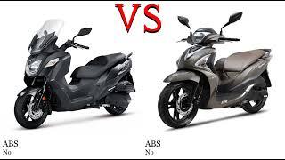 Sym Joymax 250 vs Sym Symphony ST 200 Test specification comparison