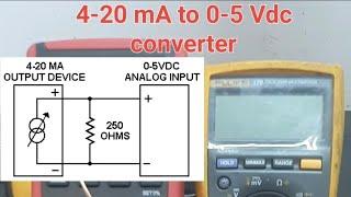 4-20 mA to 0-5 Vdc converter çevirici #scvoltaj #elektrik #electronic #diy #teknik #tecnical #shorts