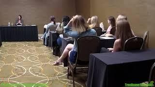 College Girls Candid Feet Shaking at Meeting