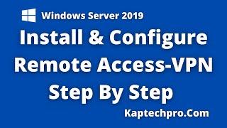 Server 2019 VPN Installation and configuration