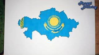 How to Draw Map of Kazakhstan