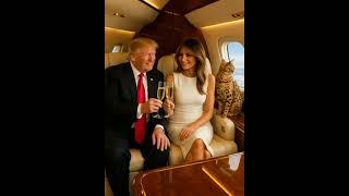 Trump’s Sky-High Elegance with Melania & Ashera Cat️