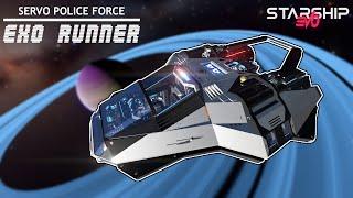 The ULTIMATE Police Spaceship! Servo Police Force Exo Runner - Workshop - Sharship EVO
