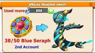 38/50 Blue Seraph Dragon-Dragon Mania Legends | Used 250 more shovels | DML