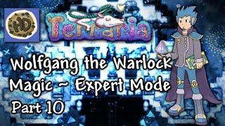 Terraria 1.3 Expert Warlock Let's Play Part 10 Base Upgrades & Bosses | 1.3 mage playthrough