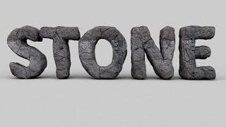 CINEMA 4D TUTORIAL [STONE TEXT]| КАМЕННЫЙ ТЕКСТ СИНЕМА 4Д