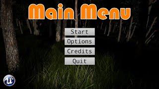 How To Create A Main Menu - Unreal Engine 4 Tutorial