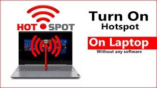 Turn On WiFi Hotspot on Laptop windows 10 | Laptop Hotspot | Windows 10 Laptop Hotspot