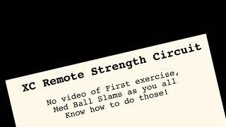 XC Remote Strength Circuit