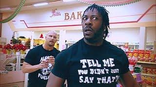 "Stone Cold" Steve Austin and Booker T brawl it out inside a grocery store