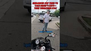 Unmarked Cop Tries to Take Biker’s Keys—Then Threatens K9s! | @brayden_hughes_13 on IG  #motorcycle