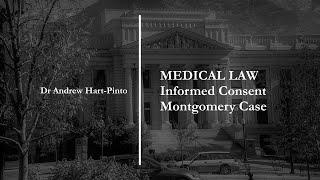 Medical Law - Informed Consent - Montgomery v Lanarkshire Health Board
