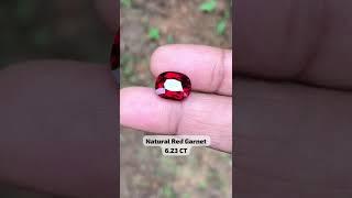 Natural red garnet