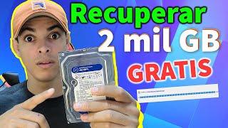 Como Recuperar Mas de 2 mil GB de Datos Borrados GRATIS en Disco Duro, Memoria USB y Tarjeta SD