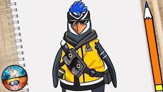 HOW TO DRAW FREE FIRE PENGUIN PET - FREE FIRE DRAWINGS EASY GAMBAR FREE FIRE DRAWINGS