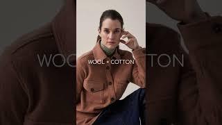 Wool & Cotton Blend Shirt Jacket