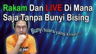 Audio Mikrofon Berkualiti, Buang Bunyi Bising Semasa LIVE Dan Recording (Noise Cancelling)