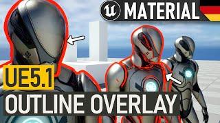 OUTLINES! Schnell und Einfach | Unreal Engine 5.1 Material Overlay Outline Tutorial | #UE5 Deutsch