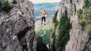 Free-Solo Slacklining (500 ft. high) The Slacklife Series Ep.2