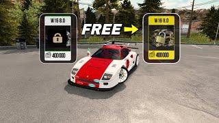 How to Get Free W16 Engine in Car Parking