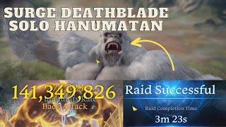 [LOST ARK] Surge Deathblade | Hanumatan Solo | 3:20 MIN CLEAR