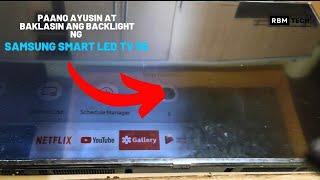 HOW TO REPAIR SAMSUNG SMART LED TV HALF DISPLAY