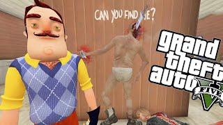 HELLO NEİGHBOR HAYALETLİ EVE GİTTİ - GTA 5 MODS #gta5 #helloneighbor