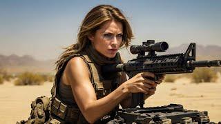 2024 Action Movie:Female Sniper and Terrorist Face Off in the Desert #hollywood