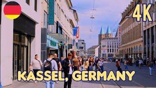 Walking tour in Kassel, Germany 4k 60fps