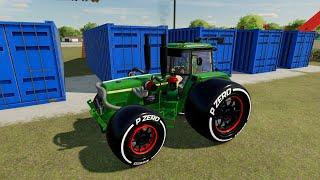 Tractor Vide Games Thatcher is Small Double Decker Trailers for Transporting Colorful Tractors