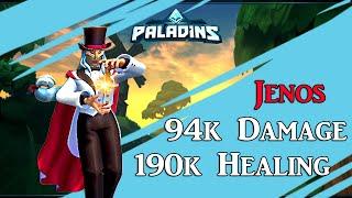 Рейтинговая игра - Дженос, 190000 исцеления, 94000 урона | Paladins